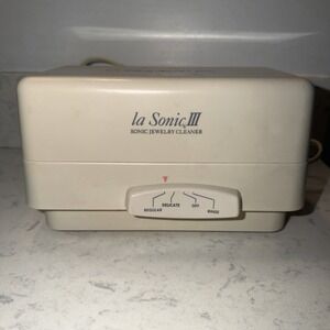 Connoisseurs La Sonic III Tank Sonic Jewelry Cleaner Model 1 Conx